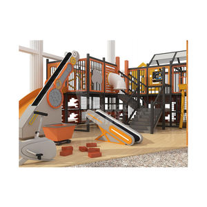 Équipement de terrain de jeux intérieur sur le thème de l'architecture Happy <span class=keywords><strong>Zone</strong></span>, respectueux de l'environnement, certifié ASTM, avec élévateur électrique pour parcs d'attractions et écoles - Product Image 6