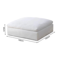 Union Win Mobilier moderne en tissu convertible en agneau Canapé à compression modulaire Lit d'angle en mousse à mémoire de forme Éponge sans cadre pour vivre