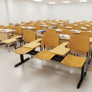 Chaise de salle de conférence ergonomique au design moderne pour écoles avec siège rembourré et <span class=keywords><strong>tablette</strong></span> d'écriture - Product Image 3