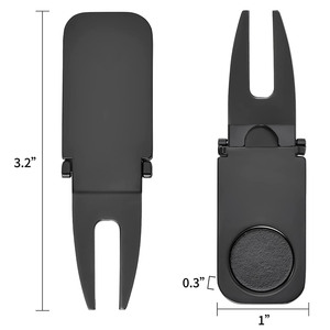 Venta al por mayor de herramientas de golf multiusos en blanco, herramienta metálica para reparar el césped de golf, soporte para cigarros, herramienta multiusos, herramientas para divots de golf - Product Image 2