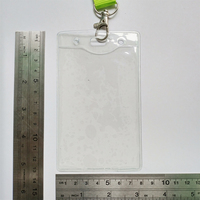 Porte-carte d'identité personnalisé en PVC transparent, étanche, souple, en vinyle transparent, porte-badge, accessoire