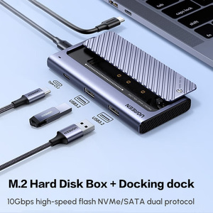 UGREEN 10Gbps <span class=keywords><strong>M</strong></span>.2 NVMe custodia, custodia Anti-goccia SSD per MacBook, supporto custodia in alluminio <span class=keywords><strong>M</strong></span>.2 NVMe/SATA SSD - Product Image 2