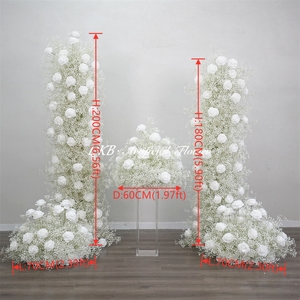Long <b>Runner</b> Realistic Silk Artificial Flowers Baby's Breath for Wedding Decor Arch Backdrop Chair Floral Arrangements - Product Image 3