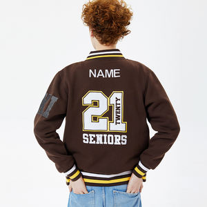 Homme Varsity Vestes Nouveau Design Bas quantité minimale de commande Respirant Blanc - Product Image 5