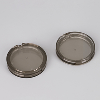OMI Palette de fard à paupières ronde Récipient en plastique recyclable Boîtier individuel pour maquillage Boîtes en plastique de fard à paupières vides