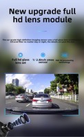 Cámara de Visión Trasera con Pantalla IPS HD de 4.7 Pulgadas y Visión Nocturna, con Lente Simple o Doble, Grabadora de Video para Auto 1080P