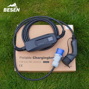 BESEN 8.8kW 1型2型新型便携式电动汽车充电器单相交流充电盒，经销商可获得CE证书