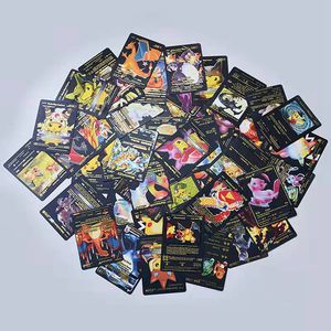 Cartes Pokémon ultra-rares Charizard <span class=keywords><strong>Pikachu</strong></span> 1ère édition, Pokémon TCG assorties <span class=keywords><strong>V</strong></span> VMAX EX TAG TEAM GX, lot de cartes noir et or - Product Image 3