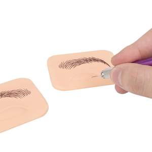 1 par nuevos <span class=keywords><strong>ojos</strong></span> 3D ceja ojo piel de silicona Microblading práctica piel <span class=keywords><strong>tatuaje</strong></span> suministros para maquillaje permanente - Product Image 2