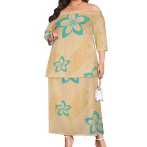 ชุดพรอมผู้หญิงชุดพรอมเปิดไหล่, เดรส<span class=keywords><strong>2</strong></span>ชิ้นเสื้อท่อนบนแขนสั้นเปิดไหล่เสื้อผ้าซามัวชุดเดรสแฟชั่นฤดูร้อนใหม่ - Product Image 5