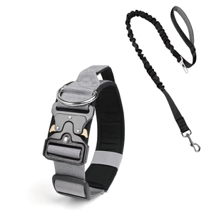 Kingtale-<span class=keywords><strong>Collar</strong></span> táctico sólido <span class=keywords><strong>para</strong></span> <span class=keywords><strong>perros</strong></span>, correa <span class=keywords><strong>de</strong></span> entrenamiento sin tirones, con hebilla <span class=keywords><strong>de</strong></span> metal pesado y mango <span class=keywords><strong>de</strong></span> control <span class=keywords><strong>para</strong></span> <span class=keywords><strong>perros</strong></span> grandes - Product Image 2