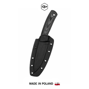 มีดทำมือเหล็ก O2 ปลายแหลม ใบมีดแบบ Fixed Blade สำหรับการล่าสัตว์กลางแจ้ง ด้ามจับแบบ Full Tang พร้อมปลอก Kydex และปลายมีดแบบละเอียด - Product Image 2