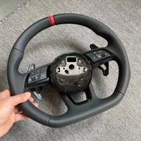 Volant en Cuir Chaudement Vendu pour Audi S6 S7 A4 B8 B9 A5 A6 A7 C7 Q3 Q5 A3 S3 S8 R8, Accessoire Automobile