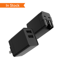 Pengisi Daya USB Adaptor Charger 5Volt 2Amp Bersertifikasi FCC CB Colokan US untuk Kamera Rumah, Produk Terbaru 2024
