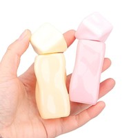 Atomizador de Perfume de Vidrio Geométrico Único de 30 ml, Recargable, Portátil, para Viajes, Envase de Maquillaje