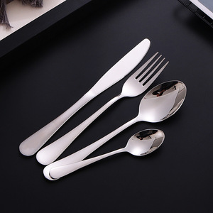 304 Stainless Steel Cutlery <b>Set</b> Steak <b>Knife</b> Fork Spoon Dessert Coffee Spoon Household Flatware Rust Resistant Catering Use - Product Image 4