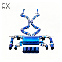 Système d'échappement en alliage de titane haute performance pour X5M X6M F95 F96 V8 4.4T, poli miroir, épaisseur 1,5 mm, garantie 3 ans