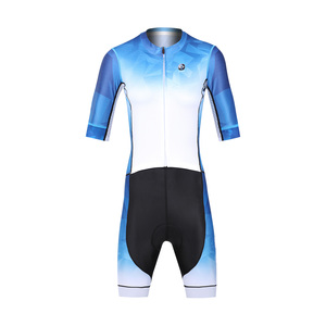 Combinaison de cyclisme personnalisée par sublimation, unisexe, une pièce, avec tissu extensible 4 directions, séchage rapide, en poly-spandex, pour adulte - Product Image 2