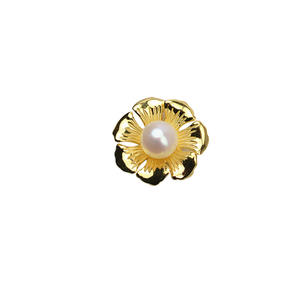 Pendentif en argent S925, grande fleur en coquillage, 10-14 perles, accessoires de bijoux DIY, coiffe pour femme avec plateau vide - Product Image 5