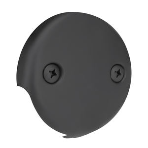 Garniture de vidange de <span class=keywords><strong>baignoire</strong></span> <span class=keywords><strong>noir</strong></span> mat avec remplacement de couvercle de plaque de débordement à 2 trous avec 2 kits de vis SS304 pour salle de bain - Product Image 4