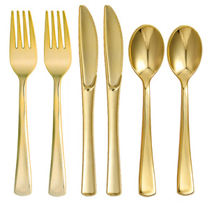 Couverts Ensembles Cuillères Fourchettes et Couteaux Décorations du Nouvel An Nipkin Forchette Plastique Personnalisé Chinois Heavy Duty Jetable - Product Image 2