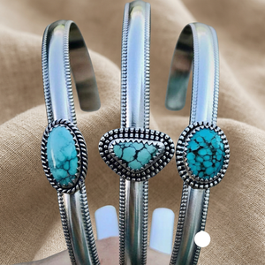 Bague élégante et romantique en turquoise, pierre précieuse naturelle, argent sterling 925 massif, pour mariage, anniversaire et fête - Product Image 3