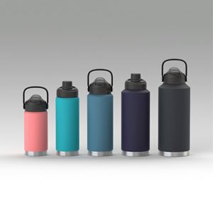 Bouteille d'eau isotherme en acier inoxydable à double paroi sans BPA, avec couvercle anti-fuite et paille, idéale pour le sport, le camping et la randonnée, maintient au chaud pendant 24-36 heures - Product Image 2