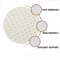 Apivita Source Factory Support Cervical Moderne, Protection du Cou, Rembourrage en Latex Naturel, Forme Ondulée, Motif Rayé, Personnalisable
