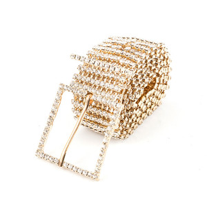 Width 3.0cm Fashion Decorative Rhinestones Crystals Waist Metal <strong>Belts</strong>,metal <strong>Chain</strong> <strong>Belts</strong> - Product Image 4