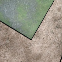Tapis de jeu double face imprimé pour terrain herbeux et sableux, 48*48 pouces