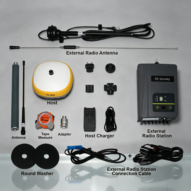 Toptech TK-800 GPS GNSS RTK Super Base Station, 24000mAh Battery Supports 10km Working Distance