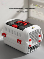 Cage de transport légère de qualité aéronautique pour chats et petits/moyens chiens – Cage de voyage portable pour la randonnée, capsule spatiale grand espace, homologuée