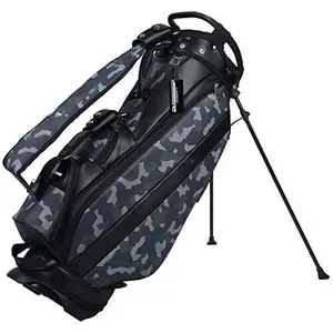 OEM ODM新款批发6个分隔器定制高尔夫球架包携带迷彩pu皮革防水高尔夫球包