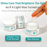 Crème Visage Personnalisée Naturelle à la Niacinamide, Éclaircissante, au Glutathion, Comprimés Blanchissants Anti-âge pour Peaux Noires