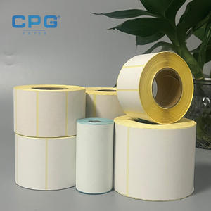 Custom <b>Logo</b> Printed Waterproof 50x30mm Direct Thermal <b>Stickers</b> BPA Free Thermal Barcode Labels for Supermarket Cashier - Product Image 1