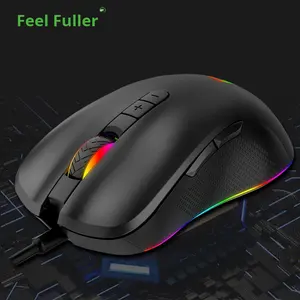 Souris de jeu filaire G5-L Fuller pour droitiers <span class=keywords><strong>E</strong></span>-Sports avec rétro-éclairage pour PUBG & CF <span class=keywords><strong>LOL</strong></span> dédié<span class=keywords><strong>e</strong></span> aux cafés Internet PC - Product Image 4
