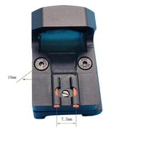 GOODLUCK Vente en gros de viseur tactique holographique compact, mini viseur à point rouge et vert en alliage d'aluminium avec aluminium réfléchissant