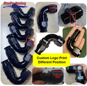 مخصص أسود أرجواني AN4 AN6 AN8 AN10 AN12 مستقيم 45 درجة 90 خرطوم تجعيد سريع التحرير للسيارة الأداء - Product Image 5