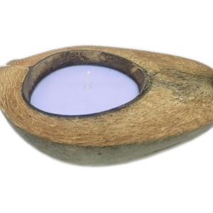 Vela de coco con mecha de madera - Product Image 3