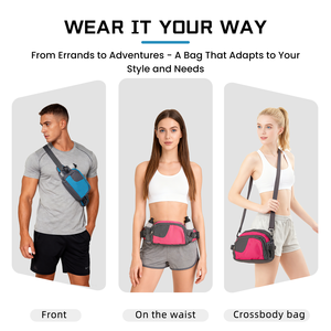 Cross-biên giới bán chạy nhất công suất lớn thể thao giải trí túi Sling-UNISEX chai nước chủ không thấm nước du lịch eo gói - Product Image 3