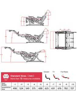 XD-5302 Elektrische Fauteuil Herraje Verstelbare Meubelmechanisme Frame Fauteuil Onderdelen Sofa Metalen Ijzeren Stoelmechanisme - Product Image 5