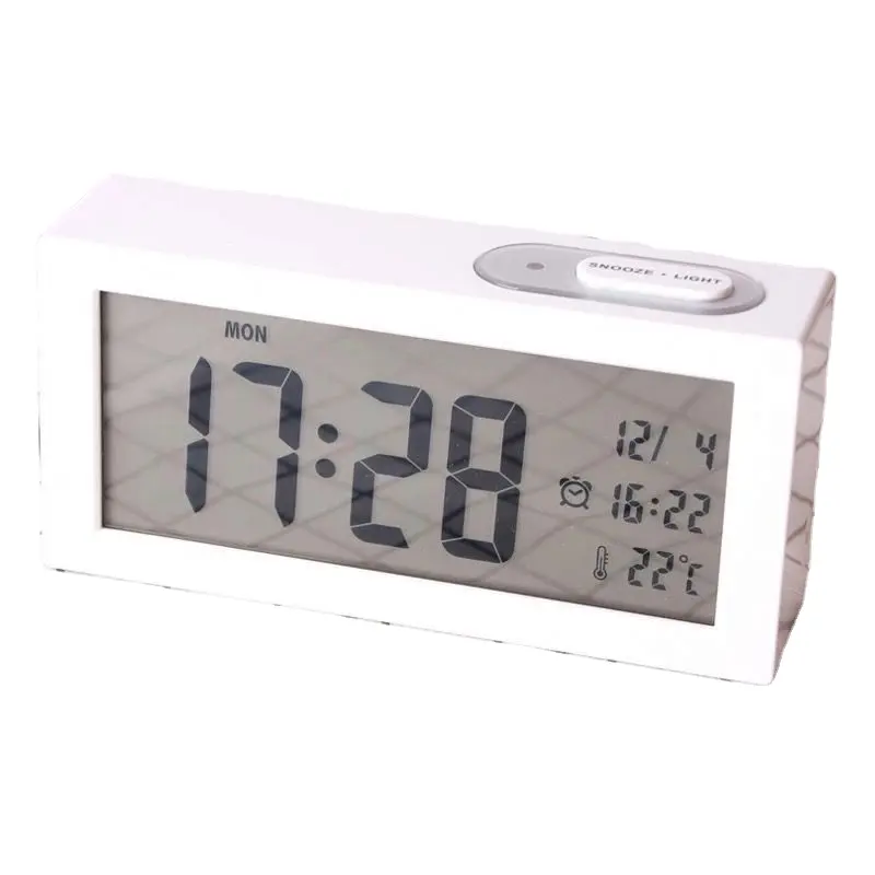 Ganxin relógio despertador multifuncional azan, alta qualidade, moderno, relógio de mesa, alimentado por bateria, relógio digital, lcd, quadrado eletrônico