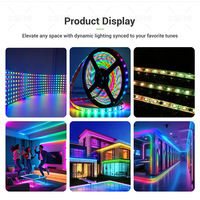 Contrôleur de bande lumineuse RVB pleine couleur SP530/630E PWM/WiFi 12A, application/télécommande, double température de couleur WS2811