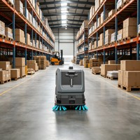 CleanHorse TN10 Nouveau Robot Laveur de Sols Autonome Compact Autopropulsé Prêt pour l'Ascension d'Escaliers pour Bâtiments Multi-étages