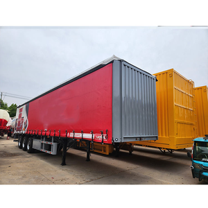 Semi-<span class=keywords><strong>remorque</strong></span> fourgon à ailes battantes 3 essieux 40/45 pieds / <span class=keywords><strong>Remorque</strong></span> caisse à ailes volantes pour le transport logistique <span class=keywords><strong>de</strong></span> marchandises - Product Image 3