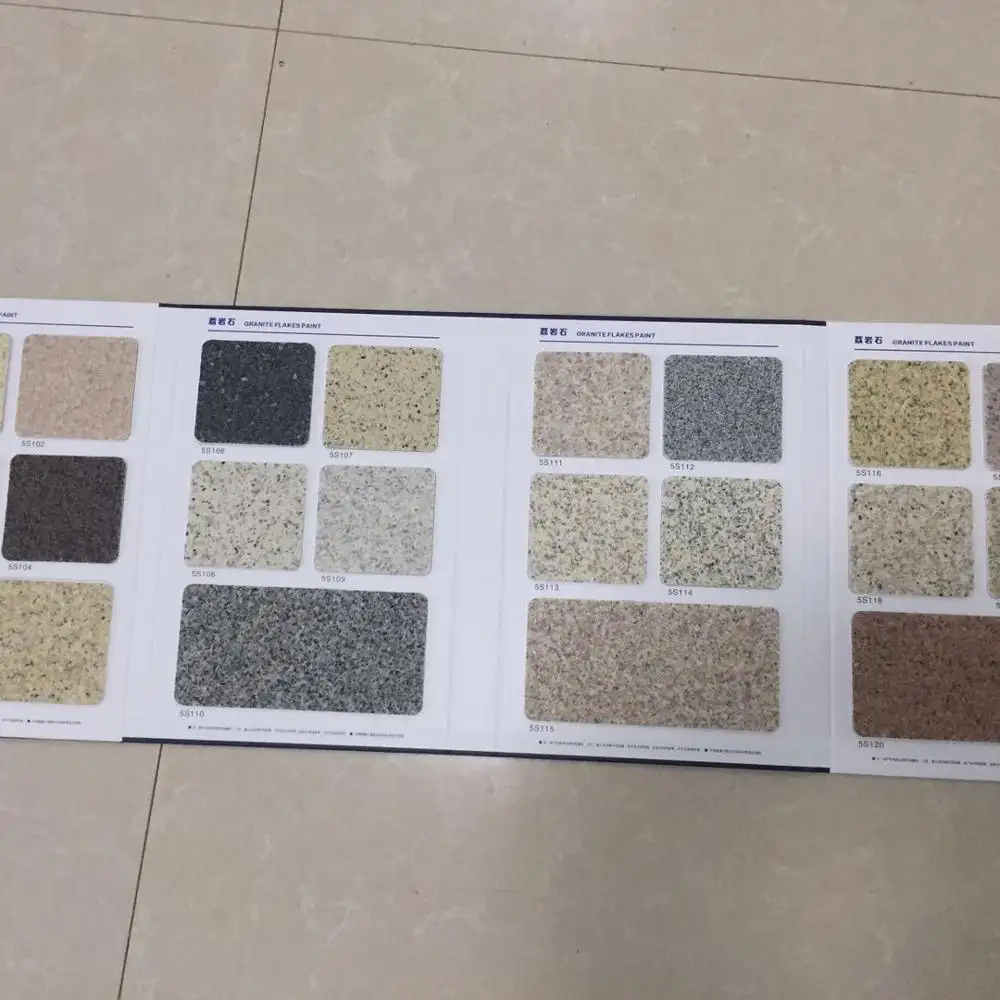 Artificial granite paint for hotel outdoor decoration paint spray method
