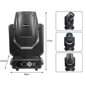 RZ 295W Sonsuz Dönüşlü Işın Aydınlatma 14 Desen Efekti <span class=keywords><strong>Strobe</strong></span> DMX512 Sahne Efekti Hareketli Kafa Lambası DJ Disko Bar Düğün için - Product Image 6