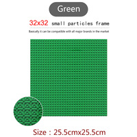 32*32 ángulo recto de doble cara 26*26 CM partículas pequeñas Micro ladrillos plástico juguete pantalla bloque de construcción placa base
