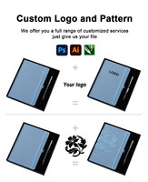 Ensemble cadeau de carnet de notes, stylo et agenda promotionnel de haute qualité avec logo personnalisé imprimé en sérigraphie pour usage professionnel et d'entreprise