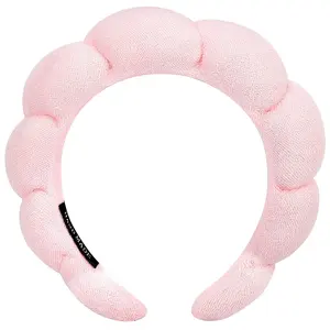 Diadema de Spa para lavarse la cara Esponja Maquillaje Cuidado DE LA PIEL Bandeau Diademas absorbentes Ducha Accesorio para el cabello Burbuja Diadema suave